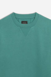 FELPA GIROCOLLO BASIC PETROLIO